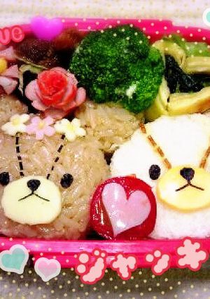 ジャッキー❤デイビット弁当☆キャラ弁-レシピのメイン写真
