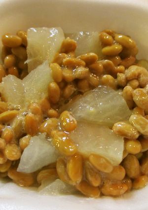 納豆に✿おでんの大根♪-レシピのメイン写真