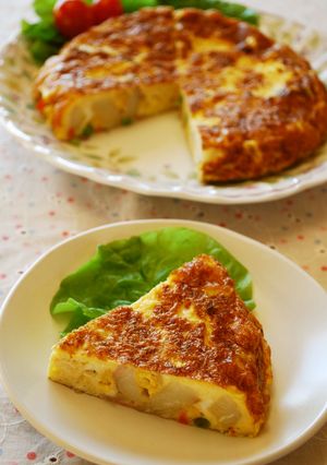 ポテト入り♪ケーキ風オムレツ-レシピのメイン写真