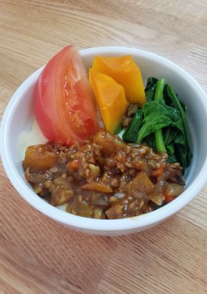 野菜とドライカレーのココットカマン-レシピのメイン写真