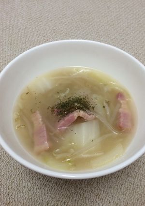 水煮野菜のベーコンスープ-レシピのメイン写真