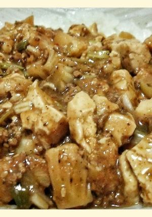 カリフラワー入りコリコリ食感の麻婆豆腐-レシピのメイン写真