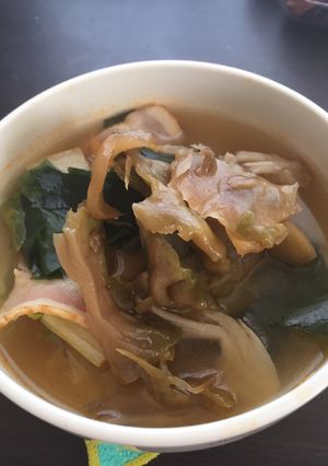【手抜きすぎる】熱々白菜中華風スープ-レシピのメイン写真
