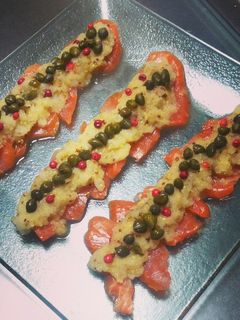 スモークサーモンの前菜-レシピのメイン写真