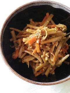 ごぼうのカレーきんぴら-レシピのメイン写真