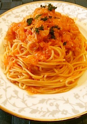 ◆簡単＆美味♡カニのトマトスパゲッティ◆-レシピのメイン写真