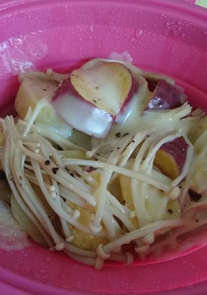 レンジで◎おいものめんつゆチーズ蒸し-レシピのメイン写真