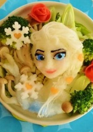 大根おろしアートエルサ☆アナと雪の女王☆-レシピのメイン写真