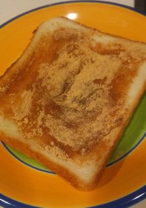 簡単ココナッツオイルのきな粉トースト☆-レシピのメイン写真
