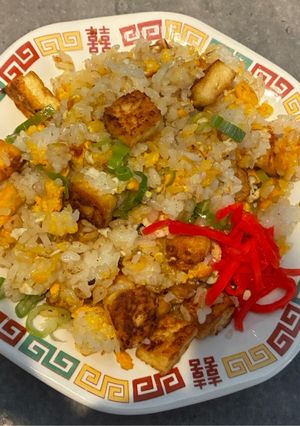 鉄鍋のジャン風海鮮豆腐炒飯-レシピのメイン写真