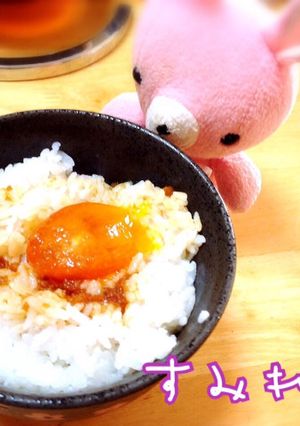 甘いの苦手な人向！卵黄のにんにく醬油漬け-レシピのメイン写真