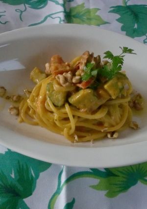 クリームチーズとカレーのパスタ！-レシピのメイン写真