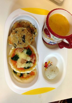 小麦アレルギーでも離乳食後期米粉ピザ-レシピのメイン写真