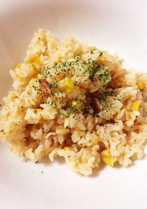 けみアミ美夕の炊飯器で柿のピラフ-レシピのメイン写真