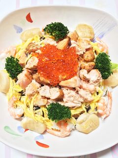 おもてなしに!華やか親子ちらし寿司-レシピのメイン写真