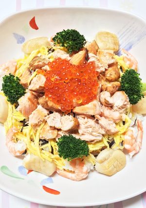 おもてなしに！華やか親子ちらし寿司-レシピのメイン写真