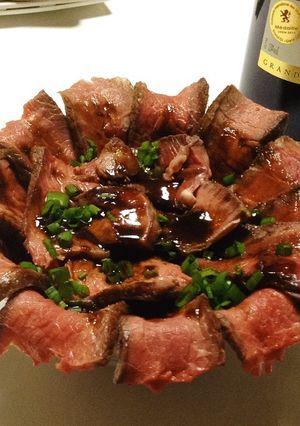 簡単！和風ローストビーフ丼-レシピのメイン写真