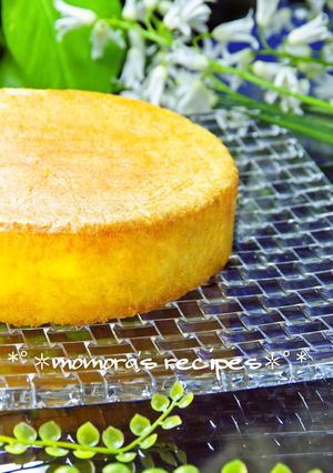 簡単HM材料3つ♡ふわふわスポンジケーキ-レシピのメイン写真