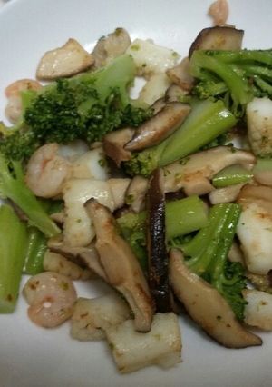 椎茸とブロッコリーのいろいろ中華炒め-レシピのメイン写真