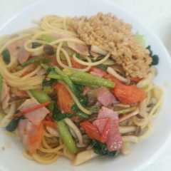 รูปของ ☆ひきわり納豆のせ和風パスタ☆