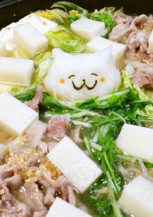 大根おろしDEネコの顔-レシピのメイン写真