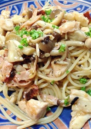 【圓用EN】チキンとキノコペペロンチーノ-レシピのメイン写真