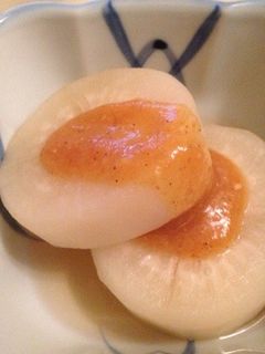 甘麹味噌で風呂吹き大根風-レシピのメイン写真