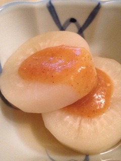 甘麹味噌で風呂吹き大根風-レシピのメイン写真