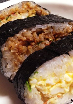 朝ご飯ランチにおにぎらずサンドイッチ風①-レシピのメイン写真