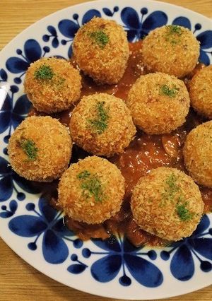 ミートソースde簡単ライスコロッケ-レシピのメイン写真