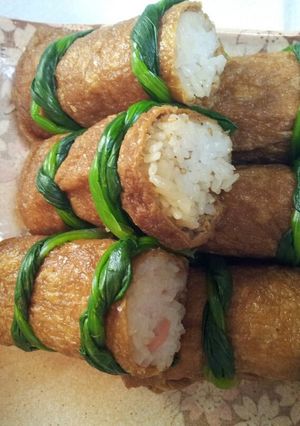 おいなりさん風巻き寿司 油揚げ-レシピのメイン写真