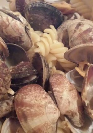 簡単：レンジ：あさりとバターのパスタ-レシピのメイン写真