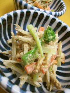 シャキシャキ牛蒡と鶏肉のサラダ-レシピのメイン写真