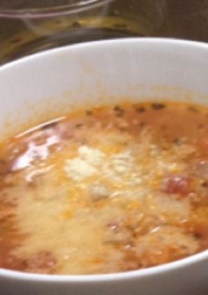 ゴロゴロ野菜のミネストローネ-レシピのメイン写真