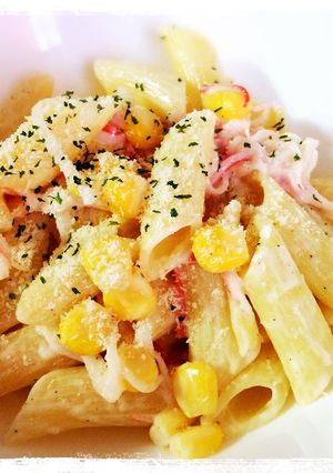 コーンとカニカマで！マカロニサラダ☆-レシピのメイン写真