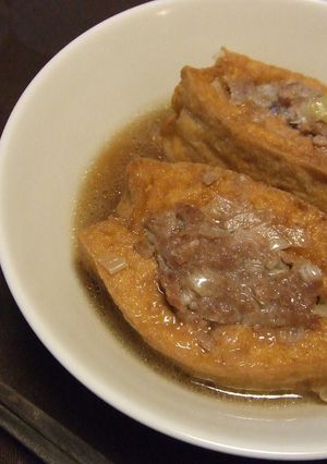 肉詰め厚揚げの煮物-レシピのメイン写真