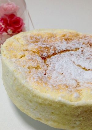 1/6切77kcal♡バニラヨーケーキ-レシピのメイン写真
