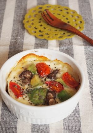 彩り野菜のココットカマン-レシピのメイン写真