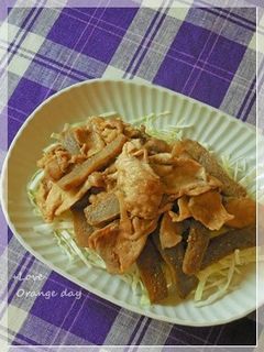 氷こんにゃくと豚肉のソース炒め-レシピのメイン写真