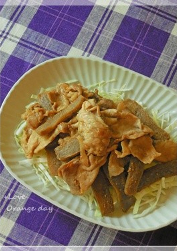 氷こんにゃくと豚肉のソース炒め-レシピのメイン写真