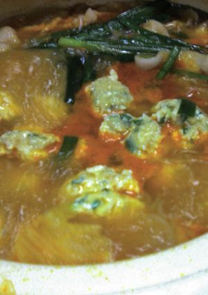 鶏肉団子のキムチ鍋-レシピのメイン写真