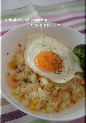 ☆ チーズと目玉焼きの のせピラ ☆-レシピのメイン写真