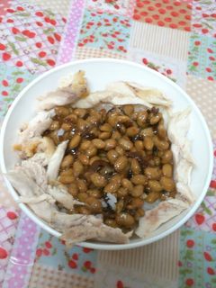 しょうが昆布納豆フライドチキンご飯-レシピのメイン写真