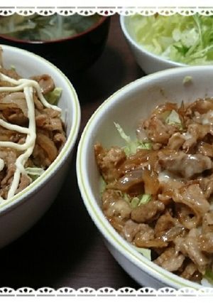 お手軽簡単でボリューム焼き肉丼-レシピのメイン写真