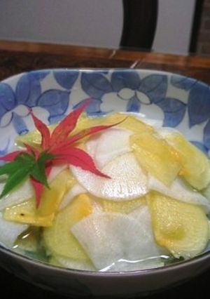 大根と柿の昆布茶なます-レシピのメイン写真