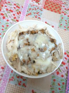 しょうが昆布納豆フラチキチーズご飯-レシピのメイン写真
