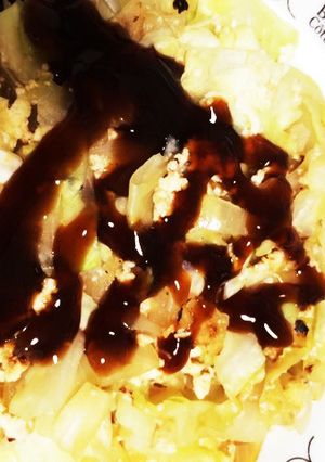 豆腐でヘルシー☆お好み焼き風-レシピのメイン写真
