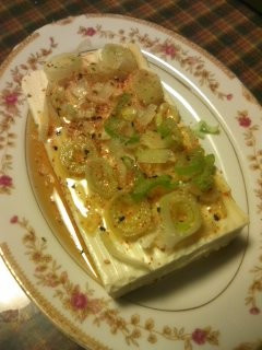 冷奴 ゴマ油とネギ塩で♪-レシピのメイン写真