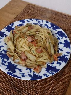 ごぼうとベーコンのパスタ-レシピのメイン写真