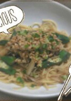 納豆・オクラ・えのき パスタ-レシピのメイン写真